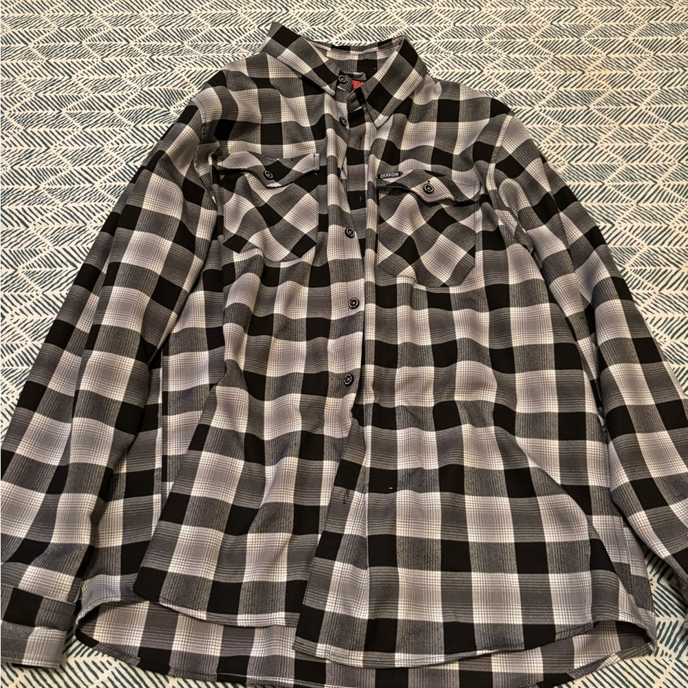 DIXXON Black and White Plaid Shirt-The Mickey